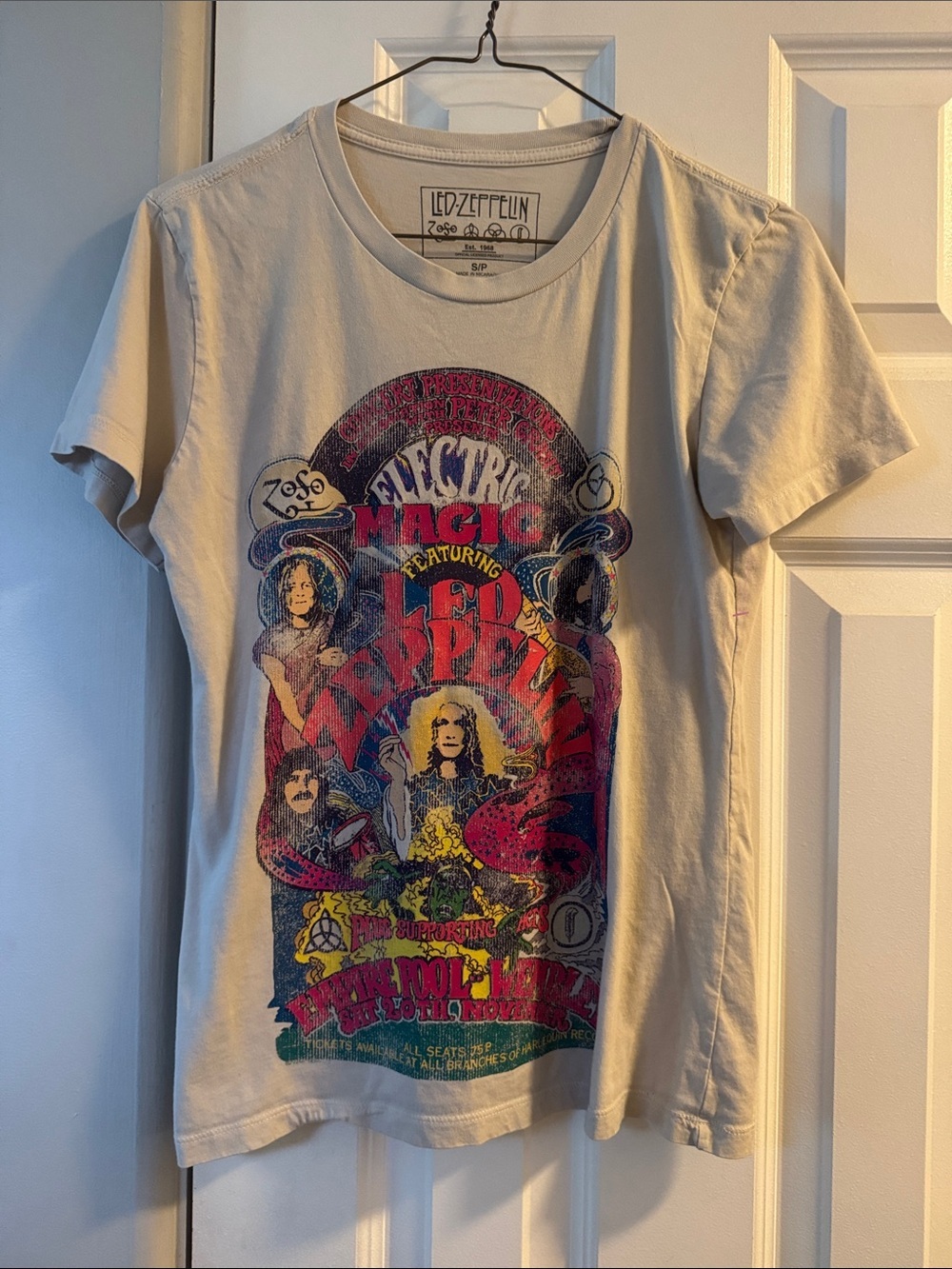 Led Zeppelin Electric Magic Graphic Tee - Cream
